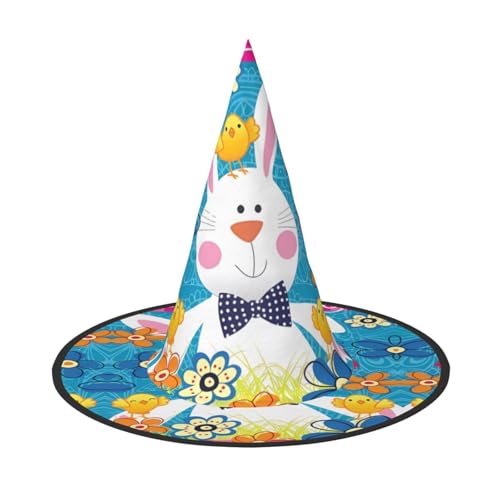 LGHHGY 2 Stück Halloween-Hut – Frühling Frohe Ostern Urlaub Druck Hexen Dekor Party Rollenspiel Zubehör Magic Wizard Cap für Damen Herren von LGHHGY