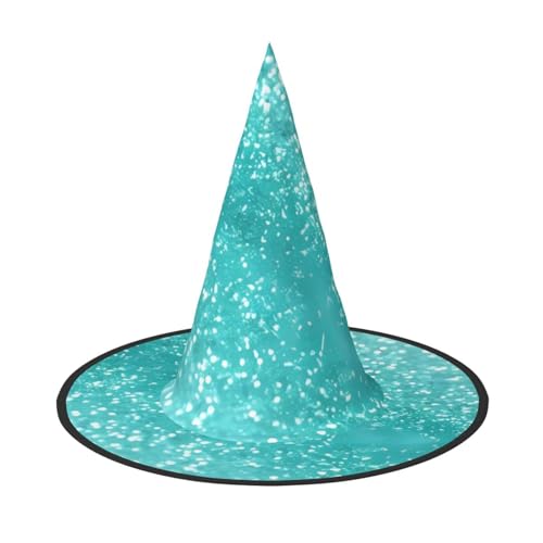 LGHHGY 2 Stück Halloween-Hut – Glitzer-Druck, Hexen-Dekoration, Party, Rollenspiel-Zubehör, magische Zauberer-Kappe für Damen, Herren von LGHHGY