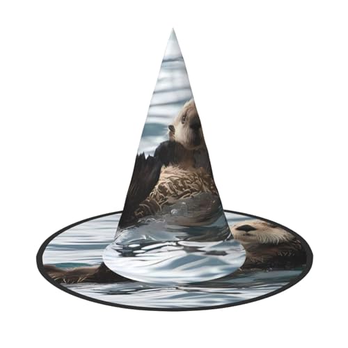 LGHHGY 2 Stück Halloween-Hut – Otter-Druck, Hexen-Dekoration, Party, Rollenspiel-Zubehör, magische Zauberer-Kappe für Damen, Herren LGHHGY 2 Stück Halloween-Hut – Otter-Druck, Hexen-Dekoration, Party, Rollenspiel-Zubehör, magische Zauberer-Kappe für Damen, Herren von LGHHGY