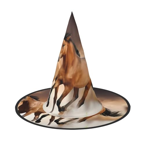 LGHHGY 2 Stück Halloween-Hut – Pferde-Druck, Hexen-Dekor, Party, Rollenspiel-Zubehör, magische Zauberer-Kappe für Damen, Herren LGHHGY 2 Stück Halloween-Hut – Pferde-Druck, Hexen-Dekor, Party, Rollenspiel-Zubehör, magische Zauberer-Kappe für Damen, Herren von LGHHGY