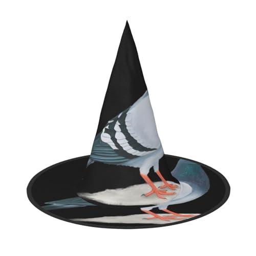 LGHHGY 2 Stück Halloween-Hut – Tauben-Druck, Hexen-Dekoration, Party, Rollenspiel-Zubehör, magische Zauberer-Kappe für Damen, Herren LGHHGY 2 Stück Halloween-Hut – Tauben-Druck, Hexen-Dekoration, Party, Rollenspiel-Zubehör, magische Zauberer-Kappe für Damen, Herren von LGHHGY