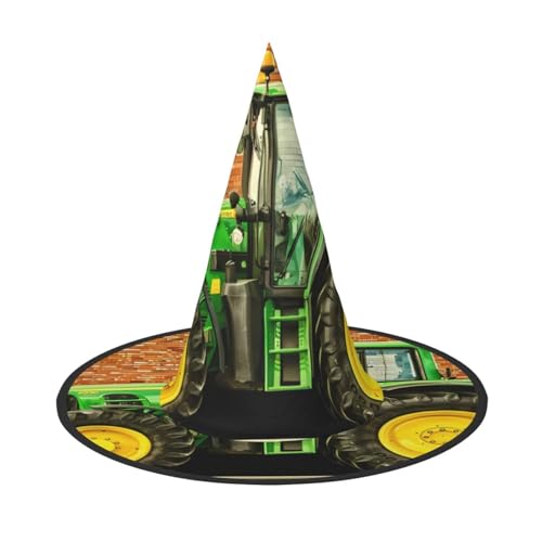 LGHHGY 2 Stück Halloween-Hut – Traktor-Themen-Druck, Hexen-Dekoration, Party, Rollenspiel-Zubehör, magische Zauberer-Kappe für Damen, Herren LGHHGY 2 Stück Halloween-Hut – Traktor-Themen-Druck, Hexen-Dekoration, Party, Rollenspiel-Zubehör, magische Zauberer-Kappe für Damen, Herren von LGHHGY