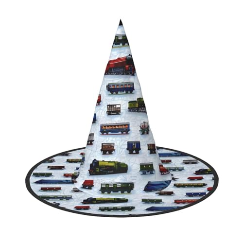 LGHHGY 2 Stück Halloween-Hut – Zugautos Druck Hexen Dekor Party Rollenspiel Zubehör Magische Zauberer Kappe für Damen und Herren LGHHGY 2 Stück Halloween-Hut – Zugautos Druck Hexen Dekor Party Rollenspiel Zubehör Magische Zauberer Kappe für Damen und Herren von LGHHGY