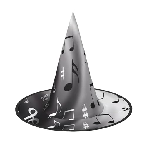 LGHHGY 3 Stück Halloween-Hut – Musikdruck, Hexen-Dekor, Party, Rollenspiel-Zubehör, magische Zauberer-Kappe für Damen, Herren von LGHHGY