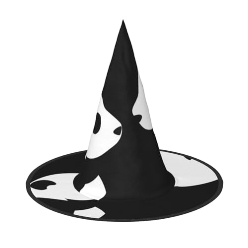 LGHHGY 3 Stück Halloween-Hut – Panda-Tierdruck, Hexen-Dekoration, Party, Rollenspiel-Zubehör, magische Zauberer-Kappe für Damen, Herren von LGHHGY