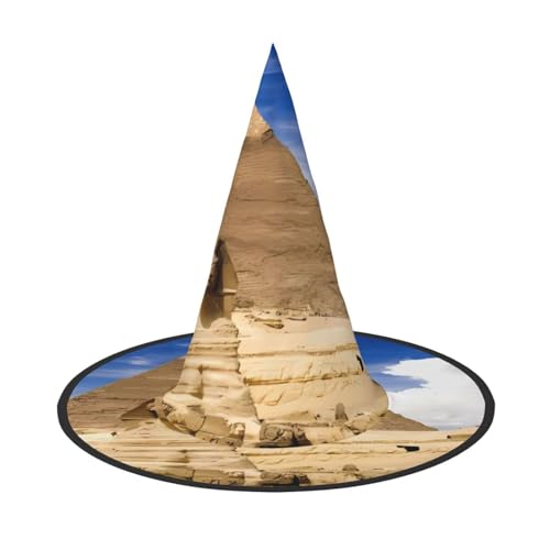 LGHHGY 3 Stück Halloween-Hut – Pyramiden von Ägypten Druck Hexen Dekor Party, Rollenspiel-Zubehör, magische Zauberer-Kappe für Damen und Herren von LGHHGY