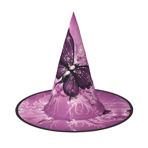 LGHHGY 3 Stück Halloween-Hut – Schmetterlings-Druck, Hexen-Dekoration, Party, Rollenspiel-Zubehör, magische Zauberer-Kappe für Damen, Herren LGHHGY 3 Stück Halloween-Hut – Schmetterlings-Druck, Hexen-Dekoration, Party, Rollenspiel-Zubehör, magische Zauberer-Kappe für Damen, Herren von LGHHGY