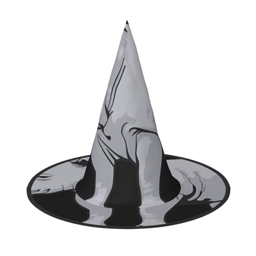 LGHHGY 3 Stück Halloween-Hut – Tier-Nashorn-Druck, Hexen-Dekoration, Party, Rollenspiel-Zubehör, magische Zauberer-Kappe für Damen, Herren von LGHHGY
