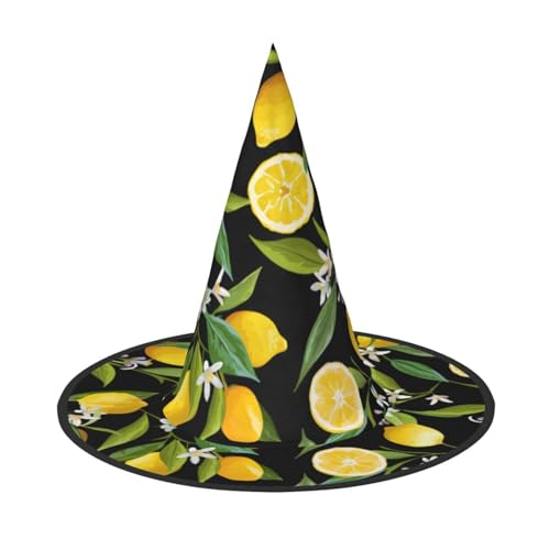 LGHHGY 3 Stück Halloween-Hut – gelbe Zitronen-Druck, Hexen-Dekoration, Party, Rollenspiel-Zubehör, magische Zauberer-Kappe für Damen, Herren LGHHGY 3 Stück Halloween-Hut – gelbe Zitronen-Druck, Hexen-Dekoration, Party, Rollenspiel-Zubehör, magische Zauberer-Kappe für Damen, Herren von LGHHGY