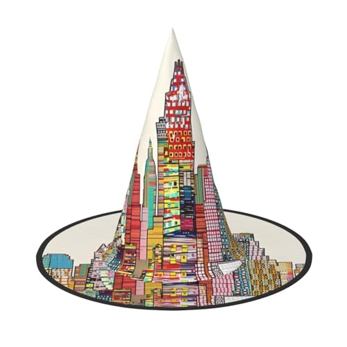 LGHHGY Halloween-Hut – Cartoon-Austin Texas-Druck, Hexen-Dekor-Party, Rollenspiel-Zubehör, magische Zauberer-Kappe für Damen, Herren, 2 Stück LGHHGY Halloween-Hut – Cartoon-Austin Texas-Druck, Hexen-Dekor-Party, Rollenspiel-Zubehör, magische Zauberer-Kappe für Damen, Herren, 2 Stück von LGHHGY