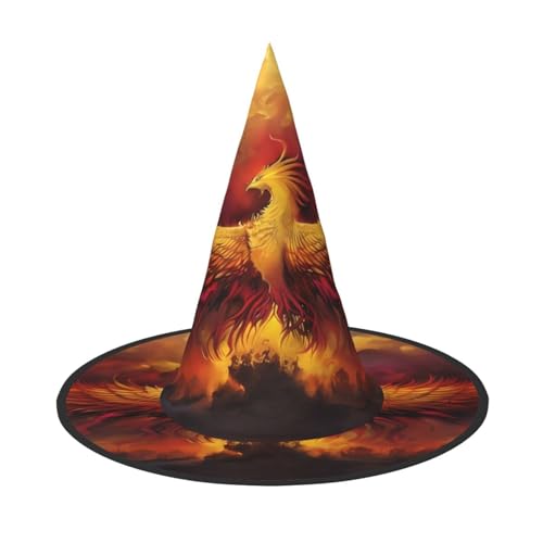 LGHHGY Halloween-Hut – Fantasie-Hut mit Phönix-Druck, Hexen-Dekoration, Party, Rollenspiel-Zubehör, magische Zauberer-Kappe für Damen, Herren, 2 Stück LGHHGY Halloween-Hut – Fantasie-Hut mit Phönix-Druck, Hexen-Dekoration, Party, Rollenspiel-Zubehör, magische Zauberer-Kappe für Damen, Herren, 2 Stück von LGHHGY