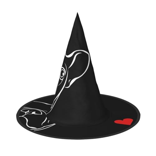 LGHHGY Halloween-Hut – Französische Bulldogge, Hexen-Dekor, Party, Rollenspiel-Zubehör, magische Zauberer-Kappe für Damen, Herren, 2 Stück LGHHGY Halloween-Hut – Französische Bulldogge, Hexen-Dekor, Party, Rollenspiel-Zubehör, magische Zauberer-Kappe für Damen, Herren, 2 Stück von LGHHGY