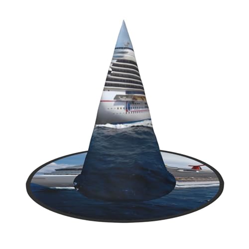 LGHHGY Halloween-Hut – Kreuzfahrtschiff-Druck, Hexen-Dekoration, Party, Rollenspiel-Zubehör, magische Zauberer-Kappe für Damen, Herren, 2 Stück LGHHGY Halloween-Hut – Kreuzfahrtschiff-Druck, Hexen-Dekoration, Party, Rollenspiel-Zubehör, magische Zauberer-Kappe für Damen, Herren, 2 Stück von LGHHGY