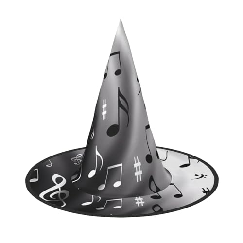 LGHHGY Halloween-Hut – Musiknoten-Druck, Hexen-Dekor, Party, Rollenspiel-Zubehör, magische Zauberer-Kappe für Damen, Herren, 3 Stück LGHHGY Halloween-Hut – Musiknoten-Druck, Hexen-Dekor, Party, Rollenspiel-Zubehör, magische Zauberer-Kappe für Damen, Herren, 3 Stück von LGHHGY