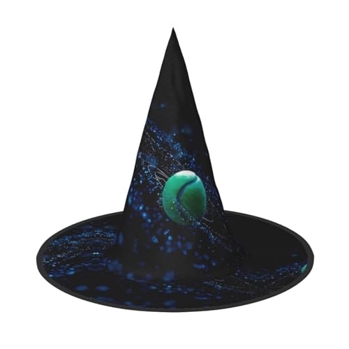 LGHHGY Halloween-Hut – Tennis-Druck, Hexen-Dekoration, Party, Rollenspiel-Zubehör, magische Zauberer-Kappe für Damen, Herren, 3 Stück LGHHGY Halloween-Hut – Tennis-Druck, Hexen-Dekoration, Party, Rollenspiel-Zubehör, magische Zauberer-Kappe für Damen, Herren, 3 Stück von LGHHGY