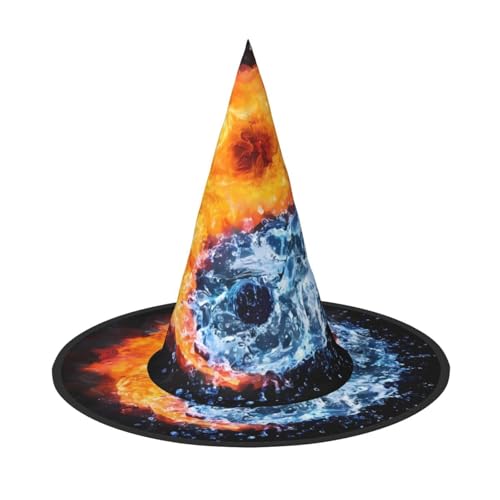LGHHGY Halloween-Hut – Yin-Yang-Feuer-Wasser-Druck, Hexen-Dekoration, Party, Rollenspiel-Zubehör, magische Zauberer-Kappe für Damen, Herren, 2 Stück LGHHGY Halloween-Hut – Yin-Yang-Feuer-Wasser-Druck, Hexen-Dekoration, Party, Rollenspiel-Zubehör, magische Zauberer-Kappe für Damen, Herren, 2 Stück von LGHHGY