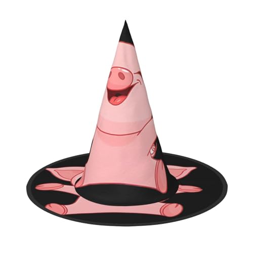 LGHHGY Halloween-Hut – rosa Schweine-Druck, Hexen-Dekoration, Party, Rollenspiel-Zubehör, magische Zauberer-Kappe für Damen, Herren, 3 Stück LGHHGY Halloween-Hut – rosa Schweine-Druck, Hexen-Dekoration, Party, Rollenspiel-Zubehör, magische Zauberer-Kappe für Damen, Herren, 3 Stück von LGHHGY