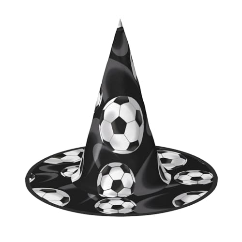 LGHHGY Halloween-Hut – schwarzer Fußball-Hut, Hexen-Dekor, Party, Rollenspiel-Zubehör, magische Zauberer-Kappe für Damen und Herren, 2 Stück LGHHGY Halloween-Hut – schwarzer Fußball-Hut, Hexen-Dekor, Party, Rollenspiel-Zubehör, magische Zauberer-Kappe für Damen und Herren, 2 Stück von LGHHGY