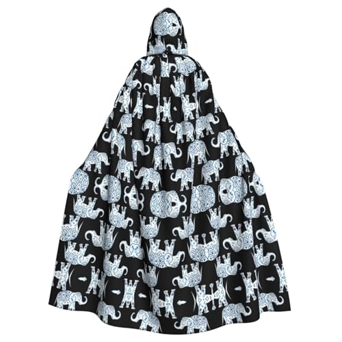 LGHHGY Halloween Kapuzenumhang Kostüm – Unisex Erwachsene Elefanten-Druck Umhang für Cosplay, Party und Themenveranstaltungen LGHHGY Halloween Kapuzenumhang Kostüm – Unisex Erwachsene Elefanten-Druck Umhang für Cosplay, Party und Themenveranstaltungen von LGHHGY