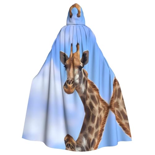 LGHHGY Halloween Kapuzenumhang Kostüm – Unisex Erwachsene Giraffe Druck Umhang für Cosplay, Party und Themenveranstaltungen LGHHGY Halloween Kapuzenumhang Kostüm – Unisex Erwachsene Giraffe Druck Umhang für Cosplay, Party und Themenveranstaltungen von LGHHGY