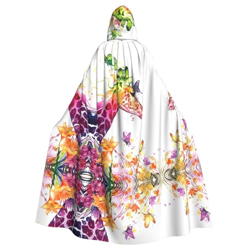 LGHHGY Halloween Kapuzenumhang Kostüm – Unisex Erwachsene Giraffen, Schmetterling Druck Umhang für Cosplay, Party und Themenveranstaltungen LGHHGY Halloween Kapuzenumhang Kostüm – Unisex Erwachsene Giraffen, Schmetterling Druck Umhang für Cosplay, Party und Themenveranstaltungen von LGHHGY