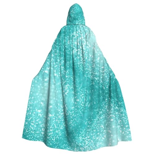 LGHHGY Halloween Kapuzenumhang Kostüm – Unisex Erwachsene Glitzer Druck Umhang für Cosplay, Party und Themenveranstaltungen von LGHHGY