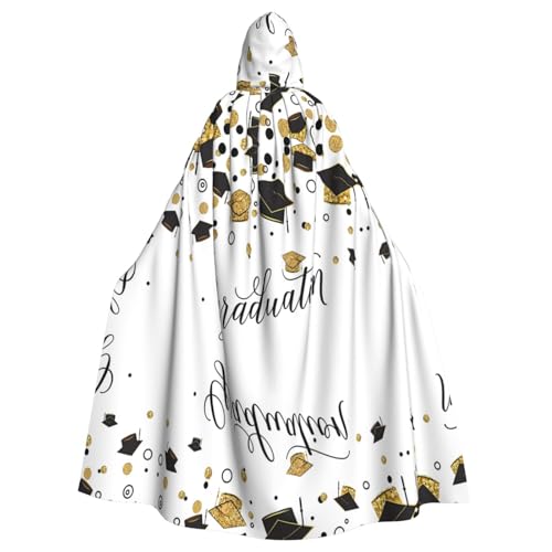 LGHHGY Halloween Kapuzenumhang Kostüm – Unisex Erwachsene Graduation Congratulations Print Cape für Cosplay, Party und Themenveranstaltungen LGHHGY Halloween Kapuzenumhang Kostüm – Unisex Erwachsene Graduation Congratulations Print Cape für Cosplay, Party und Themenveranstaltungen von LGHHGY