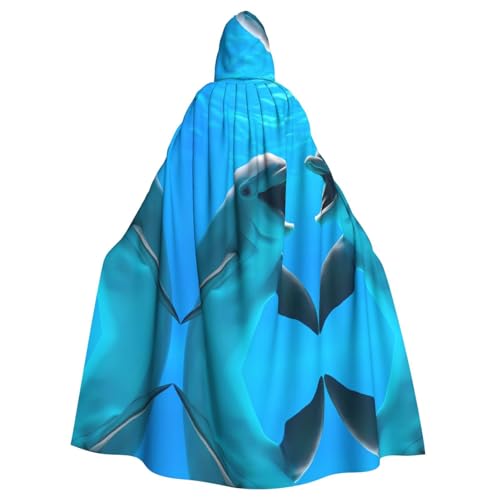 LGHHGY Halloween Kapuzenumhang Kostüm – Unisex Erwachsene Niedlicher Delfindruck Umhang für Cosplay, Party und Themenveranstaltungen LGHHGY Halloween Kapuzenumhang Kostüm – Unisex Erwachsene Niedlicher Delfindruck Umhang für Cosplay, Party und Themenveranstaltungen von LGHHGY