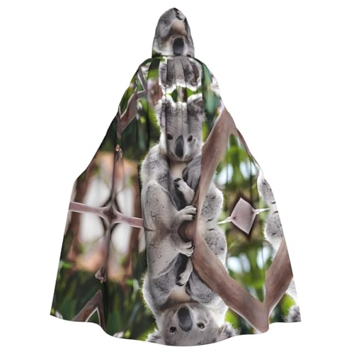 LGHHGY Halloween Kapuzenumhang Kostüm – Unisex Erwachsene Niedlicher Koala-Druck Umhang für Cosplay, Party und Themenveranstaltungen LGHHGY Halloween Kapuzenumhang Kostüm – Unisex Erwachsene Niedlicher Koala-Druck Umhang für Cosplay, Party und Themenveranstaltungen von LGHHGY