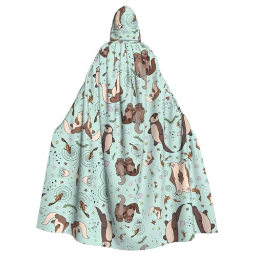 LGHHGY Halloween Kapuzenumhang Kostüm – Unisex Erwachsene Otters Print Cape für Cosplay, Party und Themenveranstaltungen LGHHGY Halloween Kapuzenumhang Kostüm – Unisex Erwachsene Otters Print Cape für Cosplay, Party und Themenveranstaltungen von LGHHGY