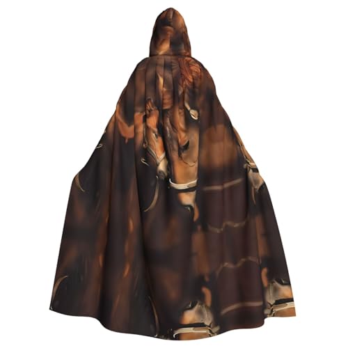 LGHHGY Halloween Kapuzenumhang Kostüm – Unisex Erwachsene Pferd Druck Umhang für Cosplay, Party und Themenveranstaltungen LGHHGY Halloween Kapuzenumhang Kostüm – Unisex Erwachsene Pferd Druck Umhang für Cosplay, Party und Themenveranstaltungen von LGHHGY