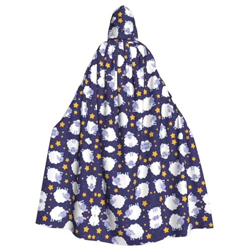 LGHHGY Halloween Kapuzenumhang Kostüm – Unisex Erwachsene Schaf-Druck Umhang für Cosplay, Party und Themenveranstaltungen LGHHGY Halloween Kapuzenumhang Kostüm – Unisex Erwachsene Schaf-Druck Umhang für Cosplay, Party und Themenveranstaltungen von LGHHGY