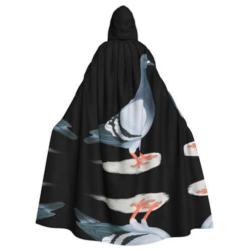LGHHGY Halloween Kapuzenumhang Kostüm – Unisex Erwachsene Taubendruck Umhang für Cosplay, Party und Themenveranstaltungen LGHHGY Halloween Kapuzenumhang Kostüm – Unisex Erwachsene Taubendruck Umhang für Cosplay, Party und Themenveranstaltungen von LGHHGY