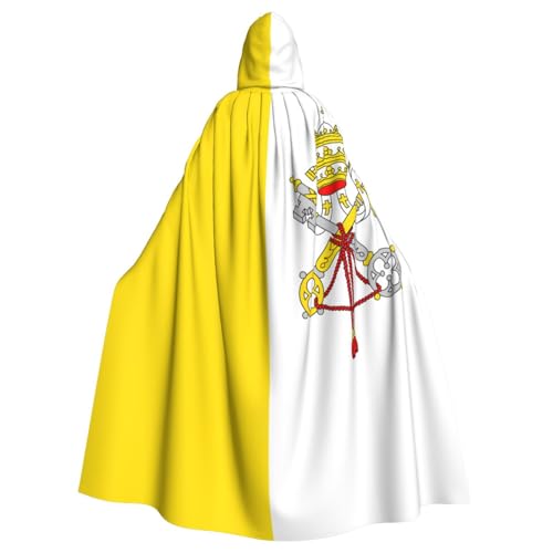 LGHHGY Halloween Kapuzenumhang Kostüm – Unisex Erwachsene Vatikanflagge Druck Umhang für Cosplay, Party und Themenveranstaltungen LGHHGY Halloween Kapuzenumhang Kostüm – Unisex Erwachsene Vatikanflagge Druck Umhang für Cosplay, Party und Themenveranstaltungen von LGHHGY