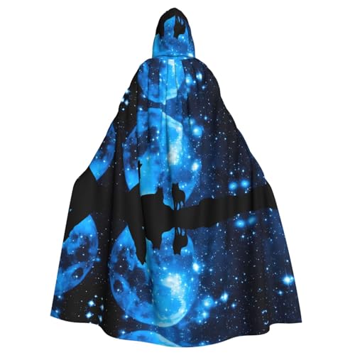 LGHHGY Halloween Kapuzenumhang Kostüm - Unisex Erwachsene Wolfs Print Umhang für Cosplay, Party und Themenveranstaltungen LGHHGY Halloween Kapuzenumhang Kostüm - Unisex Erwachsene Wolfs Print Umhang für Cosplay, Party und Themenveranstaltungen von LGHHGY