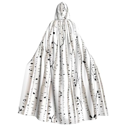 LGHHGY Halloween-Kostüm mit Birkenbaum-Druck, perfekt für Partys, Karneval, Comic-Ausstellungen und mehr von LGHHGY