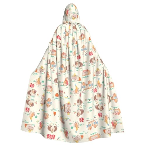 LGHHGY Halloween-Kostüm mit Kapuze, Unisex, Meerschweinchen-Druck, Umhang für Cosplay, Party und Themenveranstaltungen LGHHGY Halloween-Kostüm mit Kapuze, Unisex, Meerschweinchen-Druck, Umhang für Cosplay, Party und Themenveranstaltungen von LGHHGY