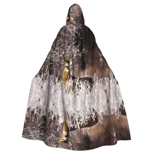 LGHHGY Halloween-Kostüm mit Kapuze, Unisex, für Erwachsene, freier Hirsch-Druck, Umhang für Cosplay, Party und Themenveranstaltungen LGHHGY Halloween-Kostüm mit Kapuze, Unisex, für Erwachsene, freier Hirsch-Druck, Umhang für Cosplay, Party und Themenveranstaltungen von LGHHGY