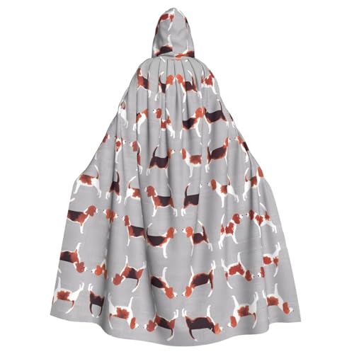 LGHHGY Halloween-Kostüm mit Kapuze – Unisex-Erwachsene Beagle-Muster, bedruckter Umhang für Cosplay, Party und Themenveranstaltungen LGHHGY Halloween-Kostüm mit Kapuze – Unisex-Erwachsene Beagle-Muster, bedruckter Umhang für Cosplay, Party und Themenveranstaltungen von LGHHGY