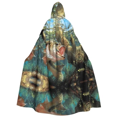 LGHHGY Halloween-Kostüm mit Kapuze und Fisch-Druck, perfekt für Partys, Karneval, Comic-Ausstellungen und mehr LGHHGY Halloween-Kostüm mit Kapuze und Fisch-Druck, perfekt für Partys, Karneval, Comic-Ausstellungen und mehr von LGHHGY