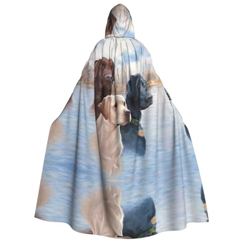 LGHHGY Halloween-Kostüm mit Kapuze und Labrador-Motiv, perfekt für Partys, Karneval, Comic-Ausstellungen und mehr von LGHHGY