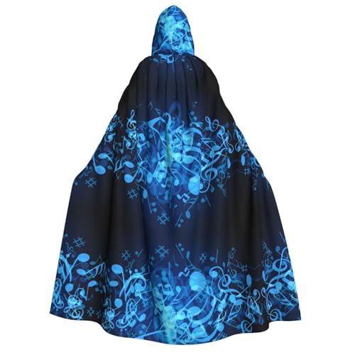 LGHHGY Halloween-Kostüm mit Kapuze und Musiknoten-Druck, perfekt für Partys, Karneval, Comic-Ausstellungen und mehr von LGHHGY