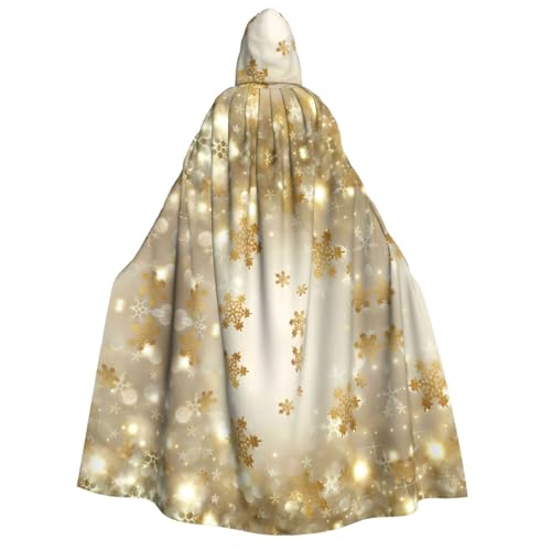 LGHHGY Halloween-Kostüm mit Kapuze und Weihnachtsdruck, goldfarben, perfekt für Partys, Karneval, Comic-Ausstellungen und mehr von LGHHGY