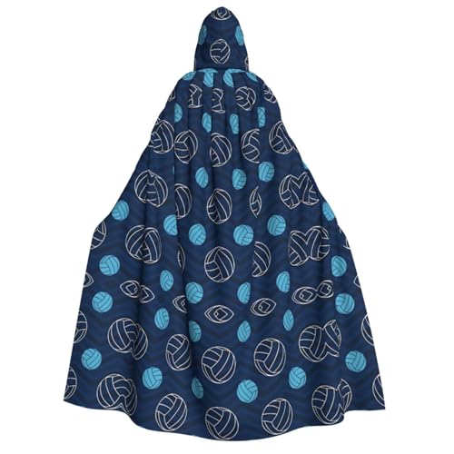 LGHHGY Halloween-Kostüm mit Volleyball-Druck, mit Kapuze, perfekt für Partys, Karneval, Comic-Ausstellungen und mehr von LGHHGY