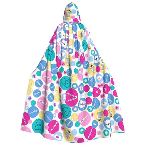 LGHHGY Halloween-Kostüm mit süßem Krankenschwesteraufdruck, perfekt für Partys, Karneval, Comic-Ausstellungen und mehr von LGHHGY