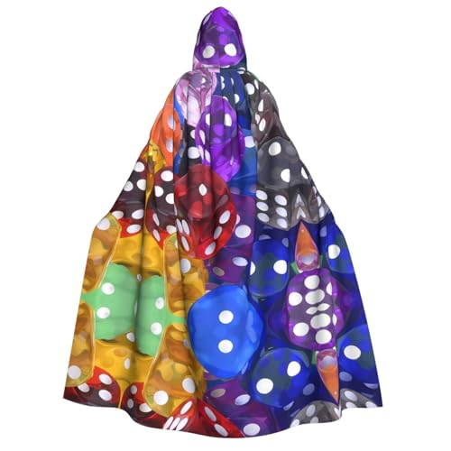 LGHHGY Halloween-Spiele-Würfel-Set, bedruckt, Kapuzenumhang, Kostüm, perfekt für Partys, Karneval, Comic-Ausstellungen und mehr von LGHHGY