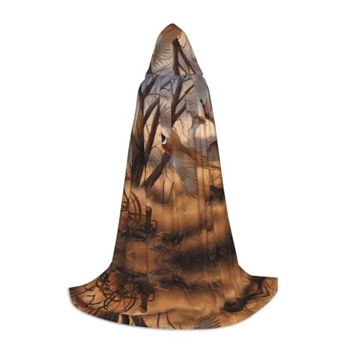 LGHHGY L Unisex Erwachsene Halloween Kapuzen Umhang Fasan Jagd Volldruck Kostüm für Party Karneval Comic Ausstellung von LGHHGY