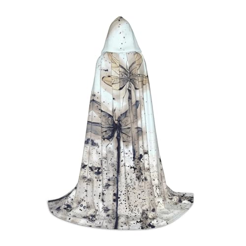 LGHHGY L Unisex Erwachsene Halloween Kapuzen Umhang Modern Libelle Volldruck Kostüm für Party Karneval Comic Ausstellung von LGHHGY