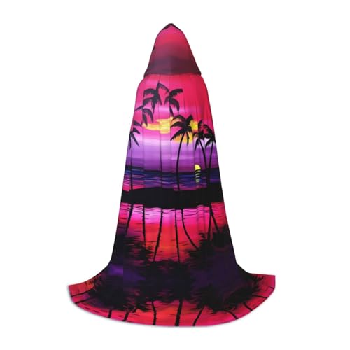 LGHHGY L Unisex Erwachsene Halloween Kapuzen Umhang Tropische Palme Volldruck Kostüm für Party Karneval Comic Ausstellung LGHHGY L Unisex Erwachsene Halloween Kapuzen Umhang Tropische Palme Volldruck Kostüm für Party Karneval Comic Ausstellung von LGHHGY