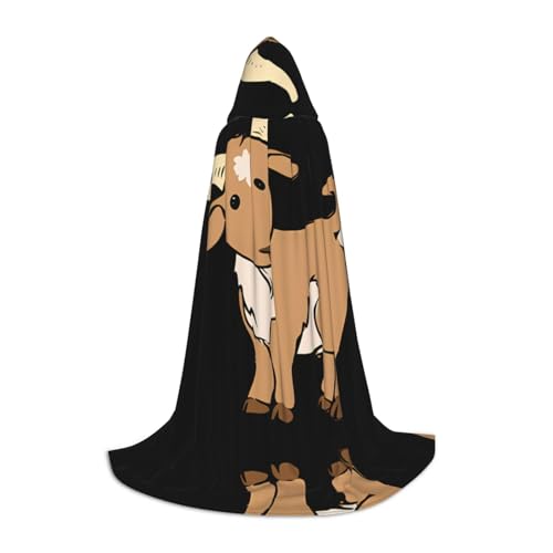 LGHHGY L Unisex Erwachsene Halloween Kapuzenumhang - Braune Ziege Volldruck Kostüm für Party Karneval Comic Ausstellung LGHHGY L Unisex Erwachsene Halloween Kapuzenumhang - Braune Ziege Volldruck Kostüm für Party Karneval Comic Ausstellung von LGHHGY